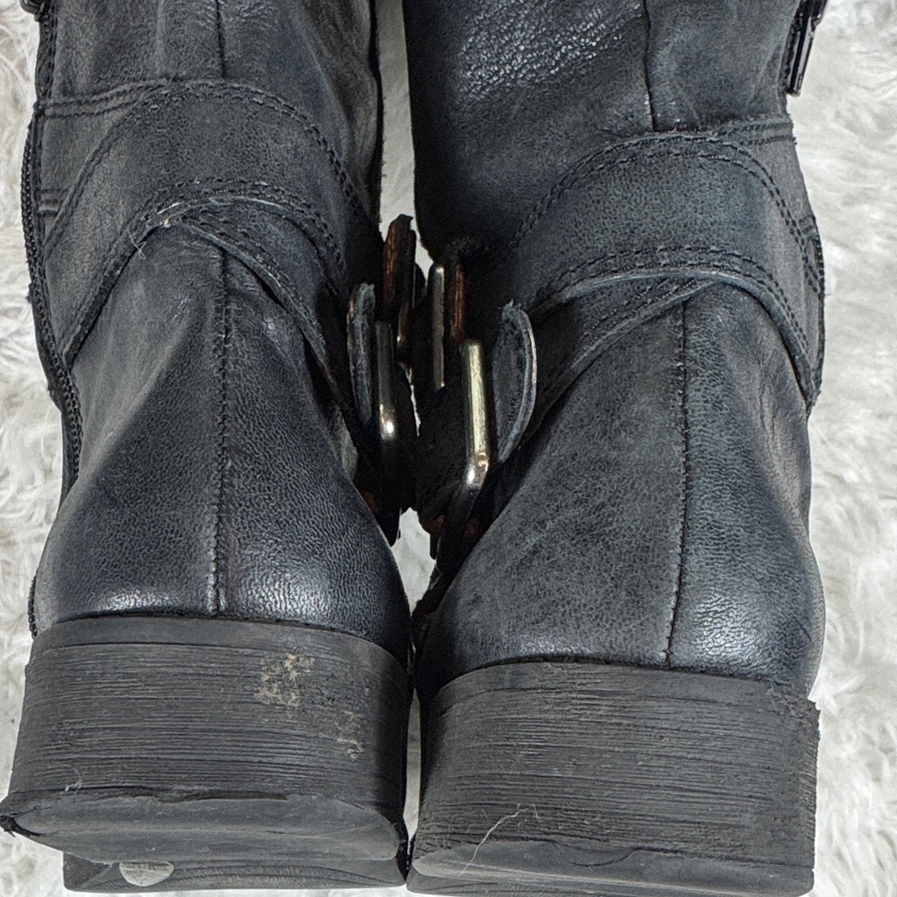 Lucky Brand Black Leather Riding Boots size 7.5M - Picture 9 of 10